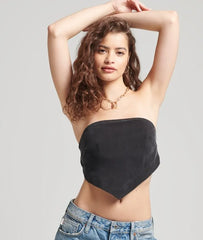 Vintage Bandana Off Shoulder Top