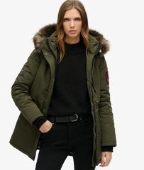 Hooded Everest Faux Fur Parka Coat