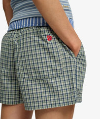 Mini Check Cotton Shorts