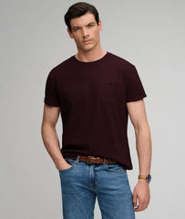 Classic Cotton Linen Pocket T-Shirt