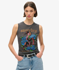 Tattoo Rhinestone Vest