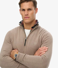 Essentials Cotton Half Zip Jumper