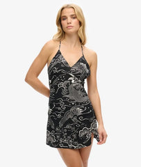 Printed Mini Slip Dress