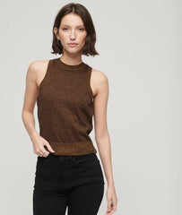 Merino Crew Neck Knit Vest Top