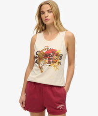 Vintage Logo Tokyo Scoop Neck Tank Top