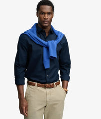 Cut Away Poplin Long Sleeve Shirt