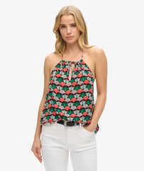 Printed Beach Halter Top