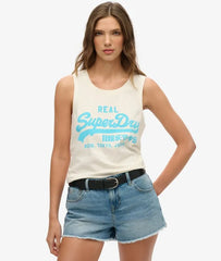 Vintage Logo Neon Scoop Neck Tank
