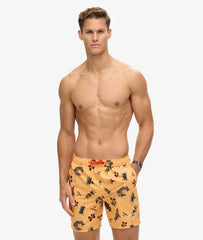 Recycled Hawaiian Print 17-inch Swim Shorts