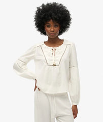Ibiza Long Sleeve Beach Blouse
