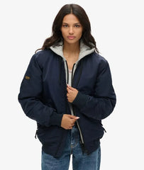 Oversized Military Hooded MA1 Jacket
