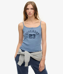 Athletic Essentials Graphic Pointelle Cami Top