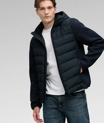 Hooded Storm Knit Hybrid Jacket