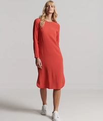 Studios Long Sleeve Midi Shift Dress