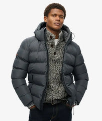 Hooded Sports Puffer Jacket