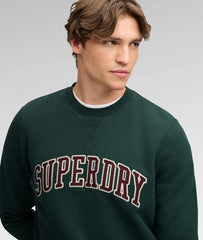 Athletic Applique Relaxed Crew Sweatshirt