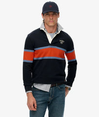 Vintage Athletic Stripe Rugby Top
