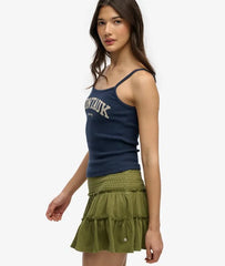 Tiered Jersey Mini Skirt