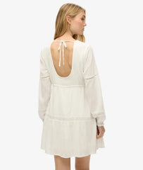 Ibiza Long Sleeve Tiered Mini Dress