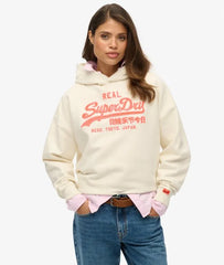 Vintage Logo Neon Relaxed Hoodie