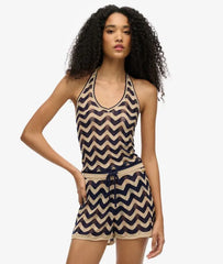 Zigzag Knit Shorts