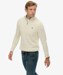 Cotton Half Zip Knit Jumper