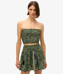 Paisley Print Bandeau Top