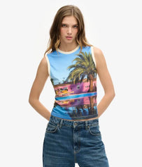 Sub Print Vest Top