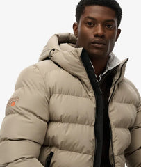 Hooded Sports Puffer Jacket