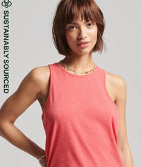 Organic Cotton Vintage Logo Embroidered Vest