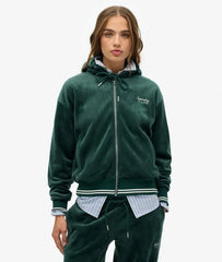 Country Club Velour Zip Hoodie