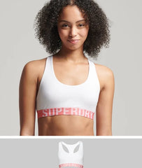 Organic Cotton Large Logo Crop Bralette