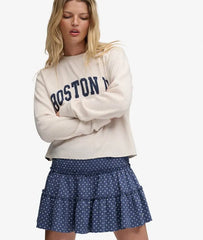 Tiered Jersey Mini Skirt