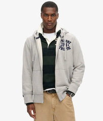 Vintage Athletic Zip Hoodie