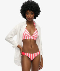Stripe Triangle Bikini Top