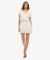 Short Sleeve Printed Playsuit