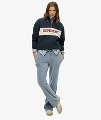Velour Wide Leg Joggers