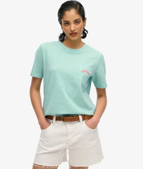 Essential Logo Garment Dye Pocket T-Shirt