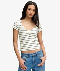 Athletic Essentials Gathered Pattern Top