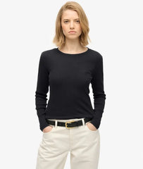 Athletic Essentials Logo Garment Dyed Ribbed Top