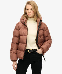 Hooded Sports Puffer Jacket