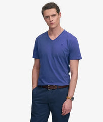 Classic Cotton Linen V-Neckline T-Shirt