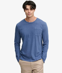 Cotton Linen Long Sleeve Pocket Top