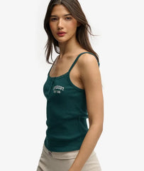 Athletic Essentials Embroidered Button Cami Top