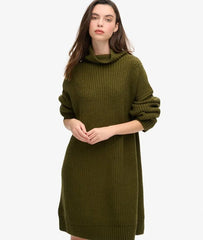 Chunky Rib Knit Jumper Dress
