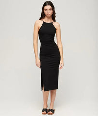 Jersey Lace Back Midi Dress