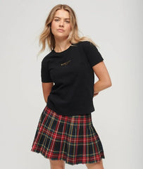 Sport Luxe Logo Fitted Cropped T-Shirt
