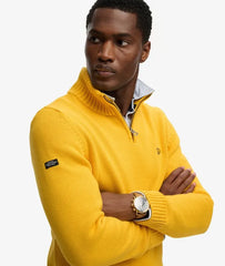 Cotton Half Zip Knit Jumper
