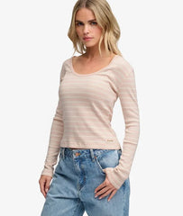Athletic Essentials Striped Long Sleeve Top