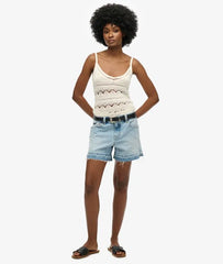Mid Rise Cut Off Shorts